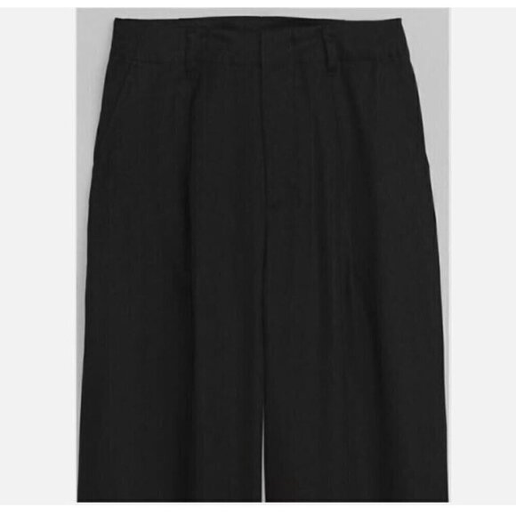 GAP Tencel Pleated Navy Blue Trouser Loose Straight Pants Plus Size 20 MSRP $70 - Picture 8 of 8